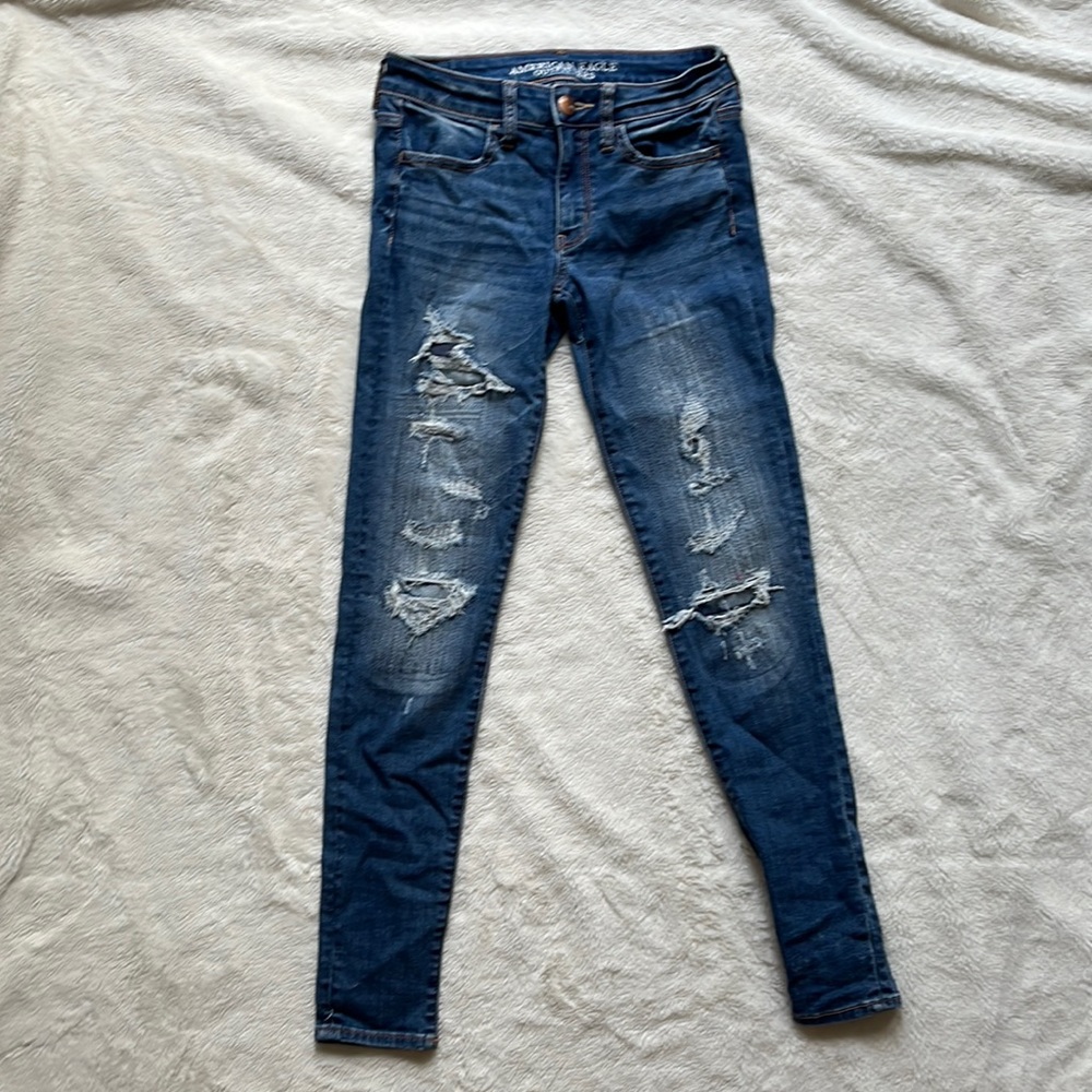 american eagle super stretch jeans size 4
